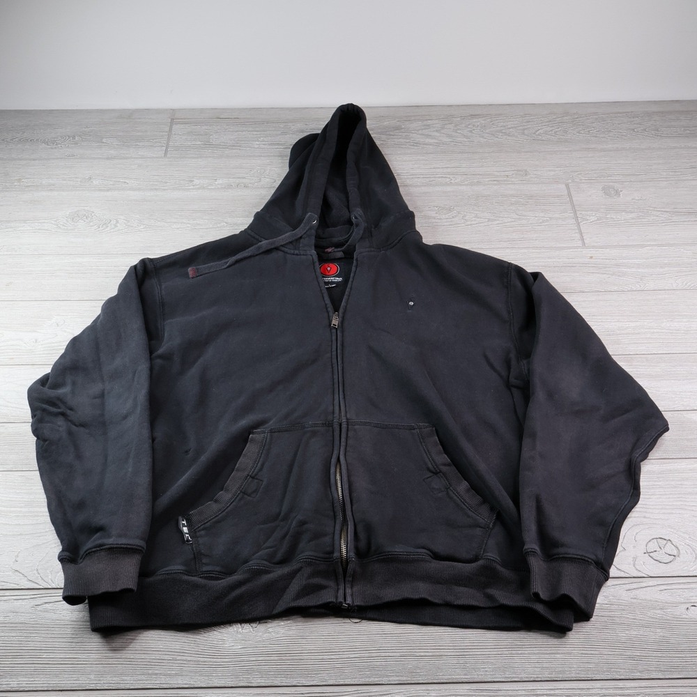 SCOTTEVEST SeV TEC Full Zip Hoodie Men's L Black Multi-Pocket Travel